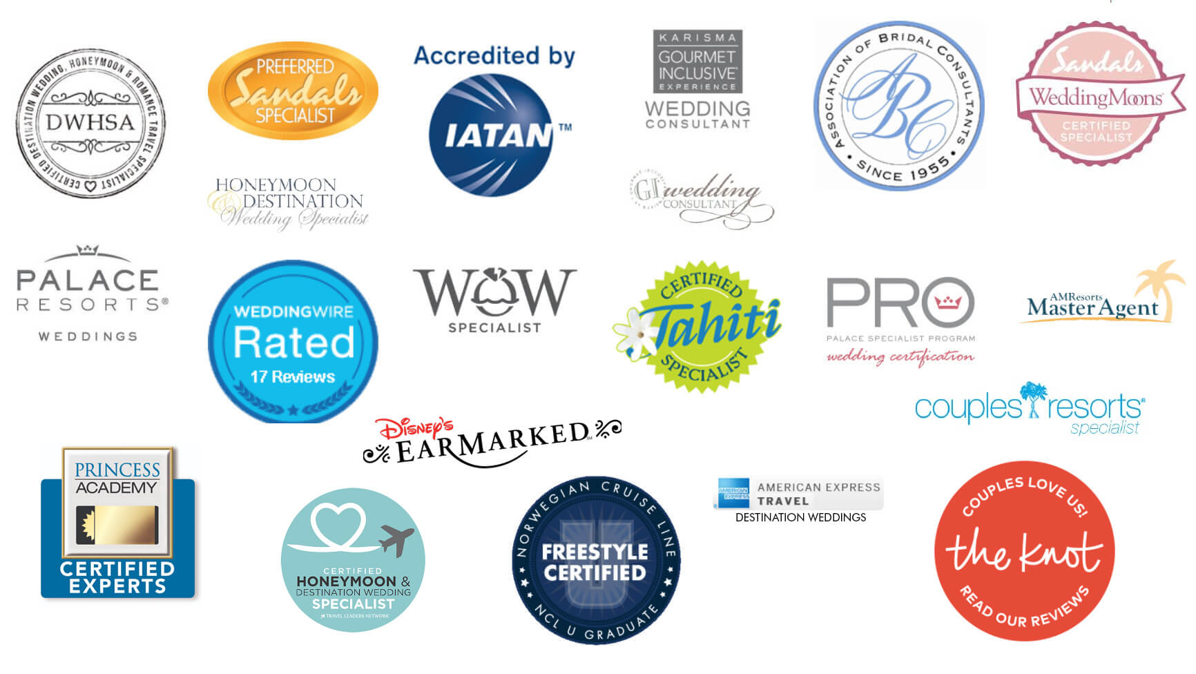 wedding agent certificates